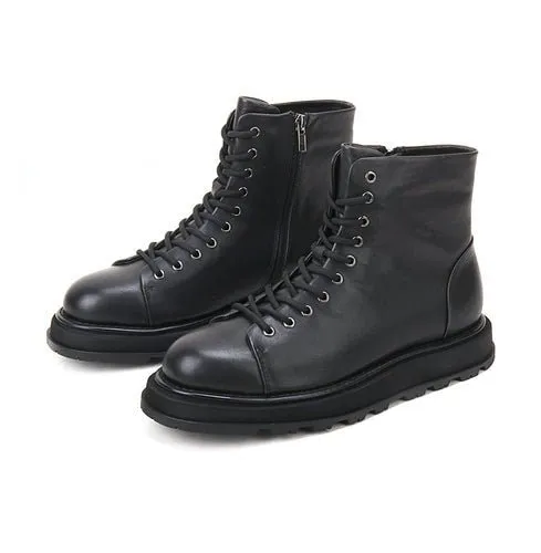 Men's trend heightening soft bottom martin boots