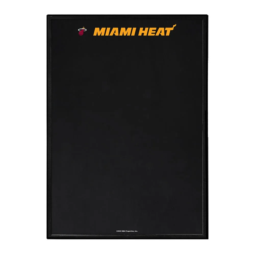 Miami Heat: Framed Chalkboard