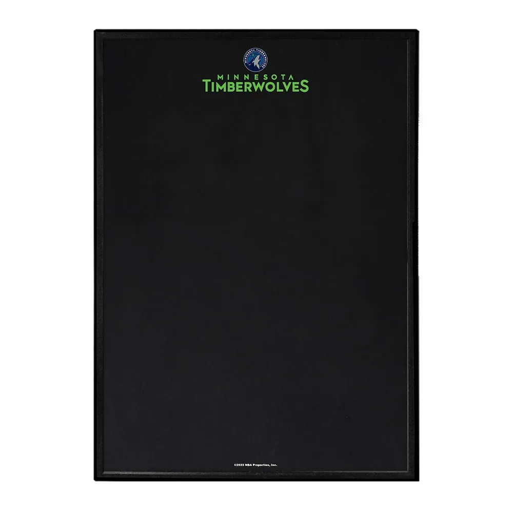 Minnesota Timberwolves: Framed Chalkboard