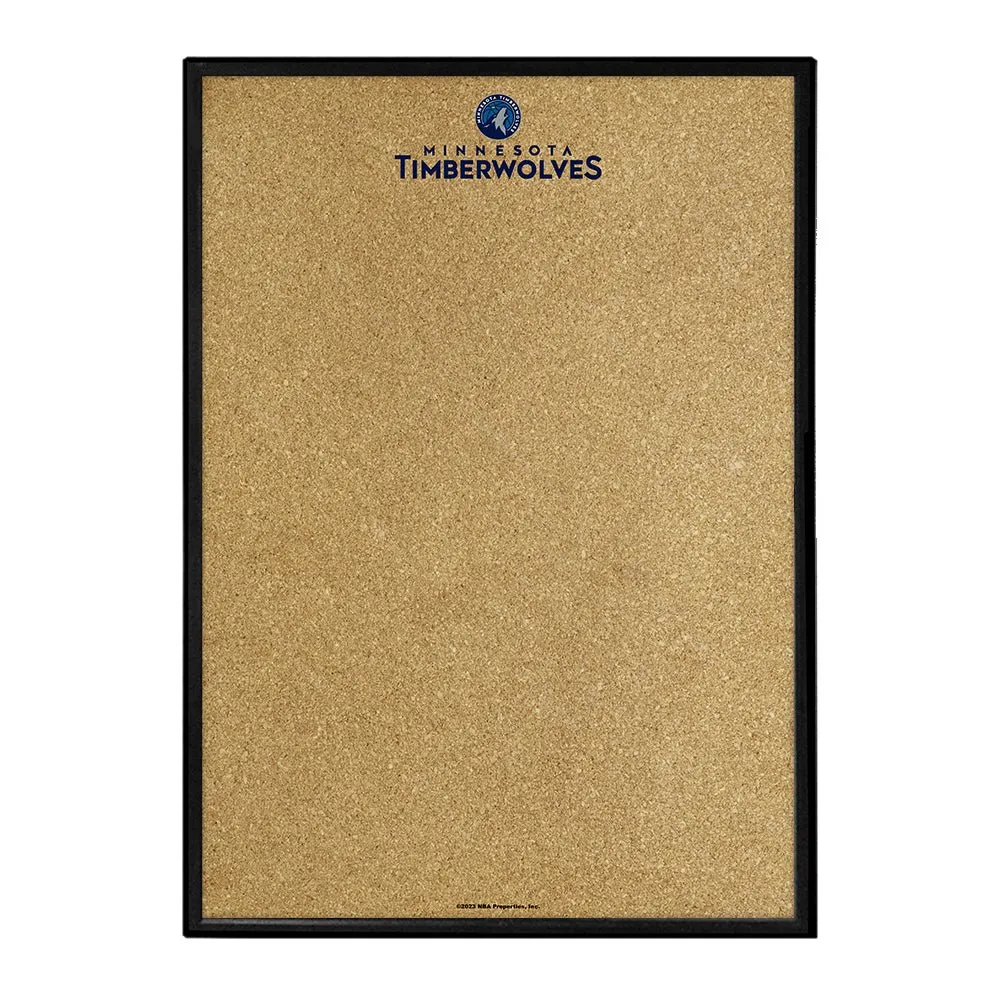 Minnesota Timberwolves: Framed Corkboard