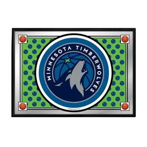 Minnesota Timberwolves: Team Spirit - Framed Mirrored Wall Sign