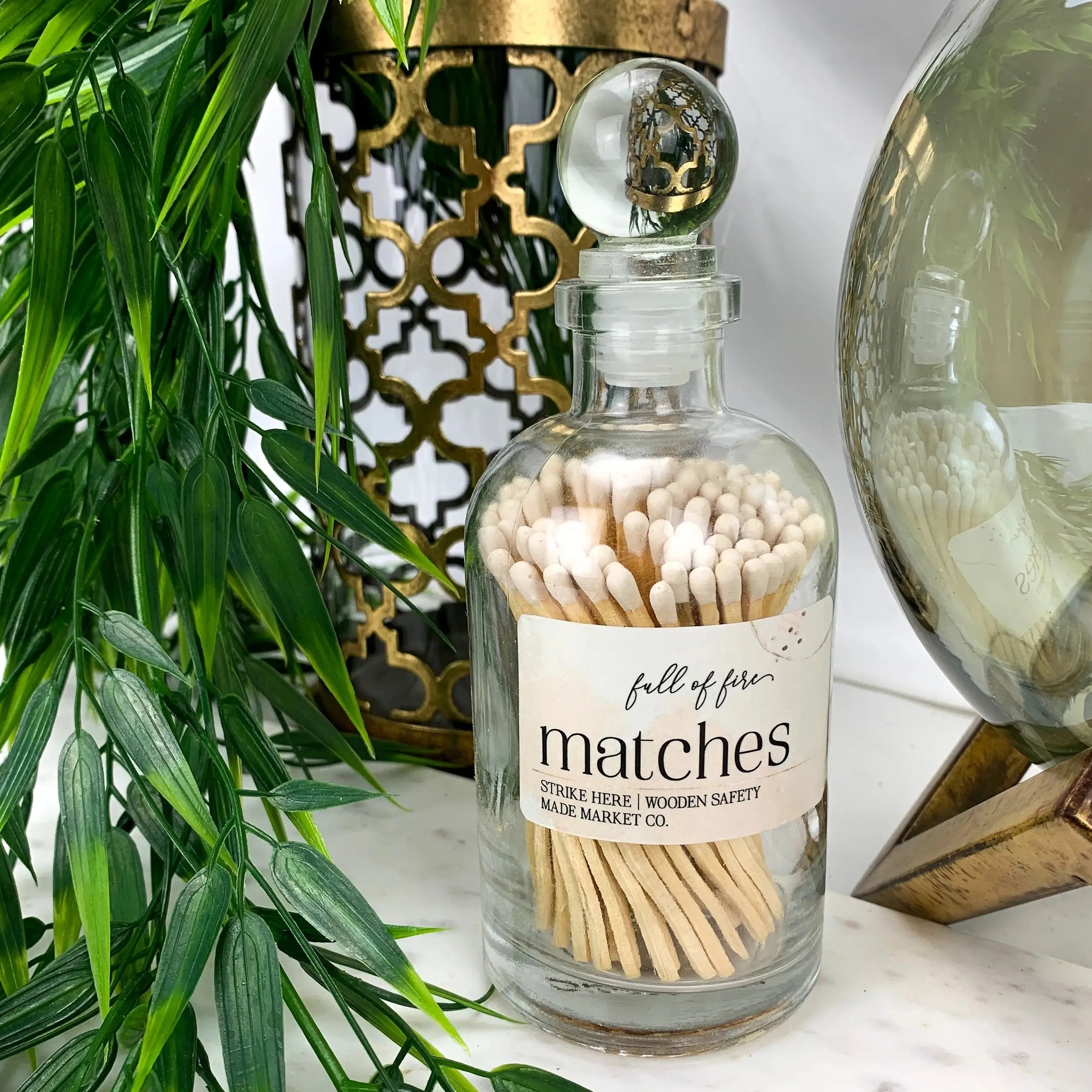Modern Apothecary Matches - White