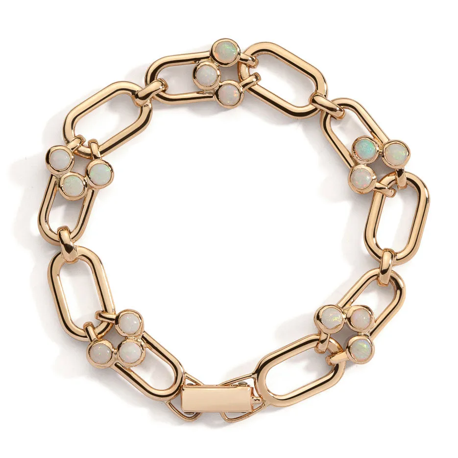 Modern Link Opal Bracelet