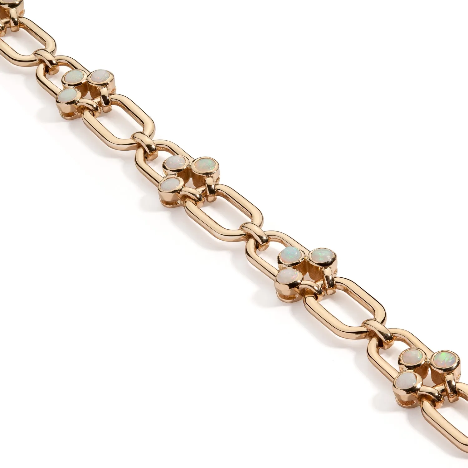 Modern Link Opal Bracelet