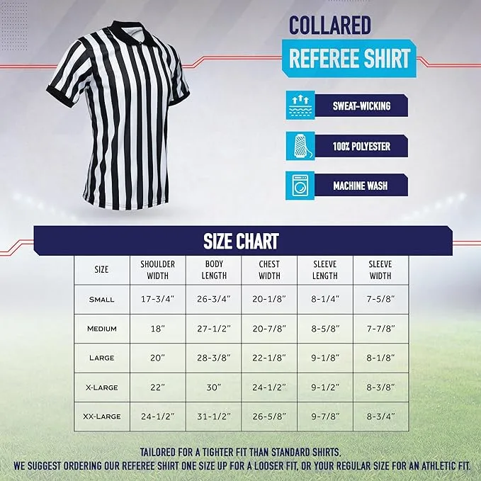 Murray Sporting Goods Men's Football Collared Referee Shirt