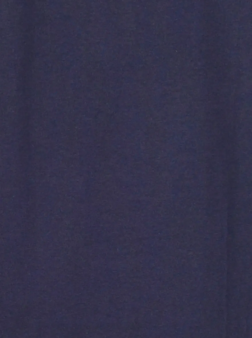 Navy Blue Printed Slim Fit T-Shirt | Greenfibre