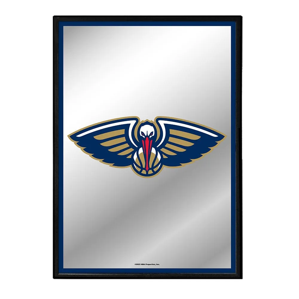 New Orleans Pelicans: Framed Mirrored Wall Sign