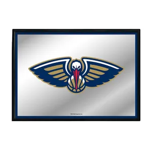 New Orleans Pelicans: Framed Mirrored Wall Sign