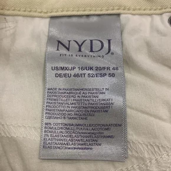 NWT NYDJ Theresa Wide Leg Teresa Wide Leg Jeans in White Creek Size 16