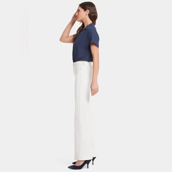 NWT NYDJ Theresa Wide Leg Teresa Wide Leg Jeans in White Creek Size 16