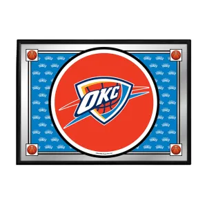 Oklahoma City Thunder: Team Spirit - Framed Mirrored Wall Sign