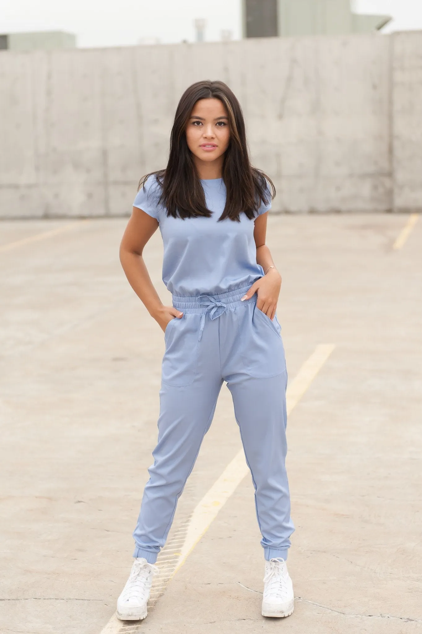 One-Piece Scrubsuit in Ceil Blue