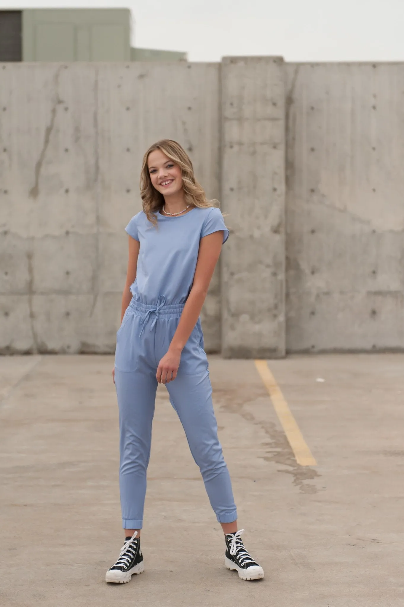 One-Piece Scrubsuit in Ceil Blue