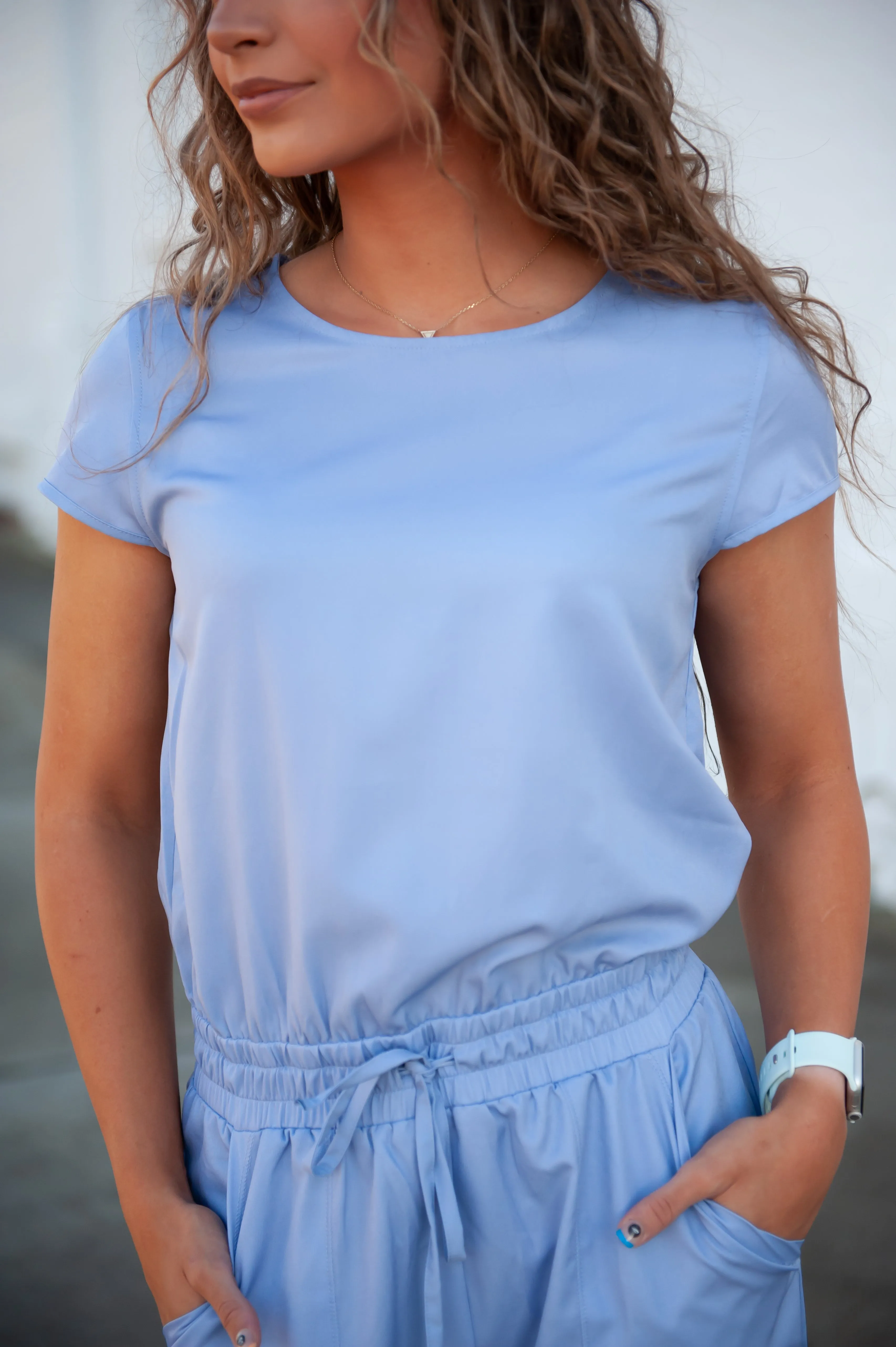 One-Piece Scrubsuit in Ceil Blue