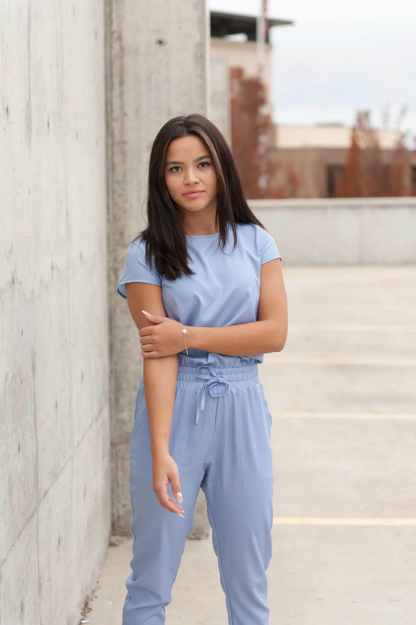 One-Piece Scrubsuit in Ceil Blue