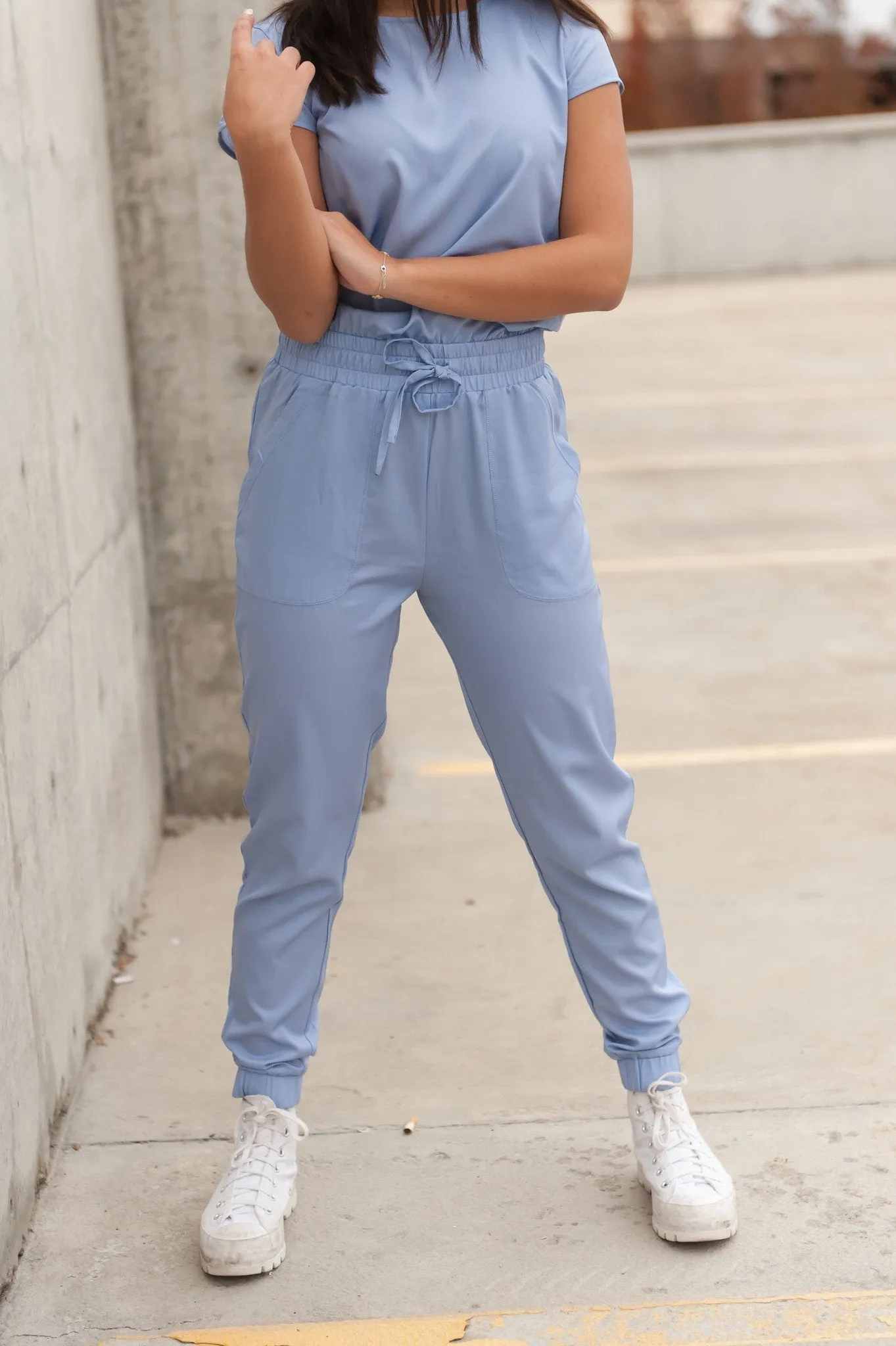 One-Piece Scrubsuit in Ceil Blue