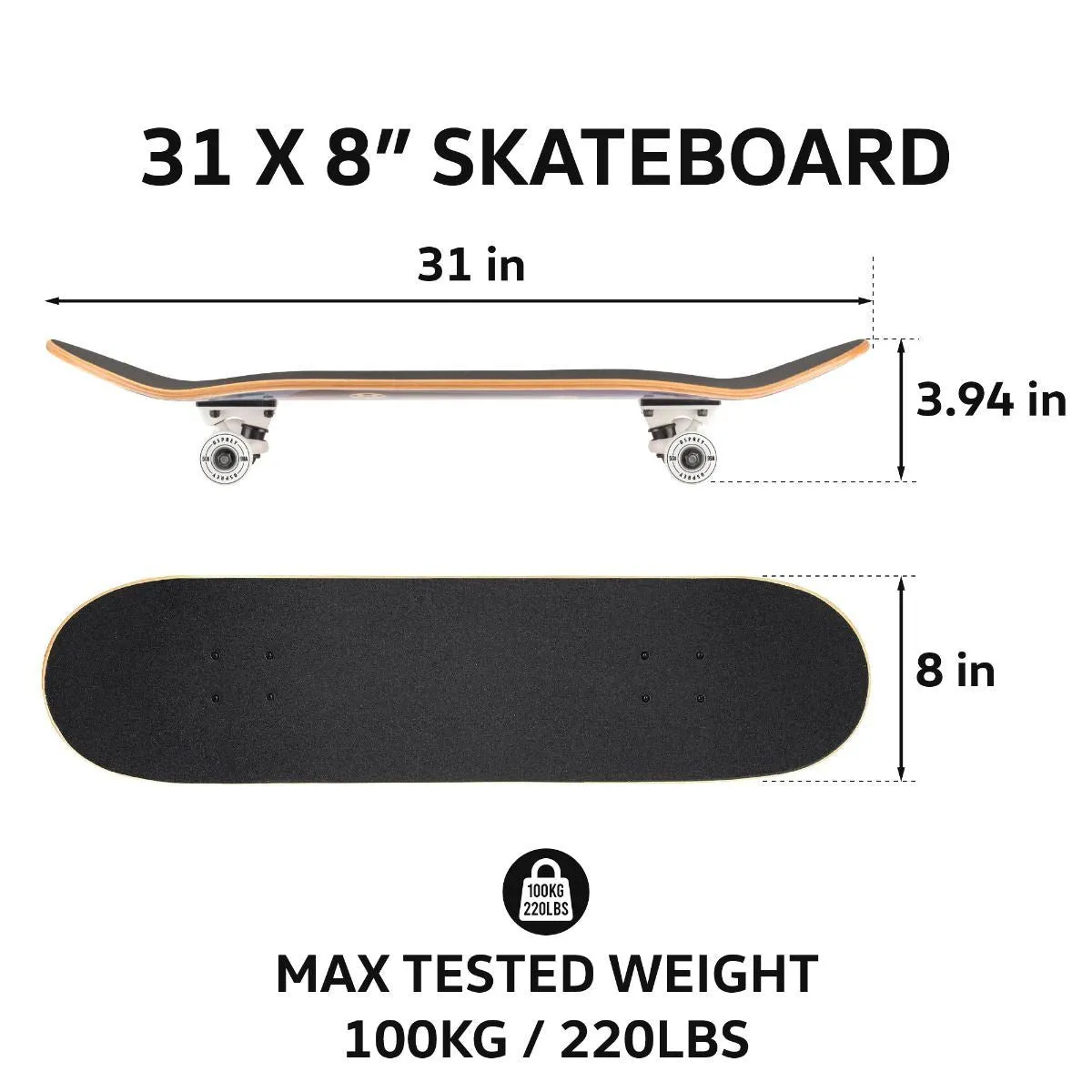 Osprey Volkswagen VW Sunset Complete Skateboard - 8.0"