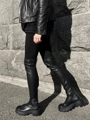 Overknee Tight Boots Black