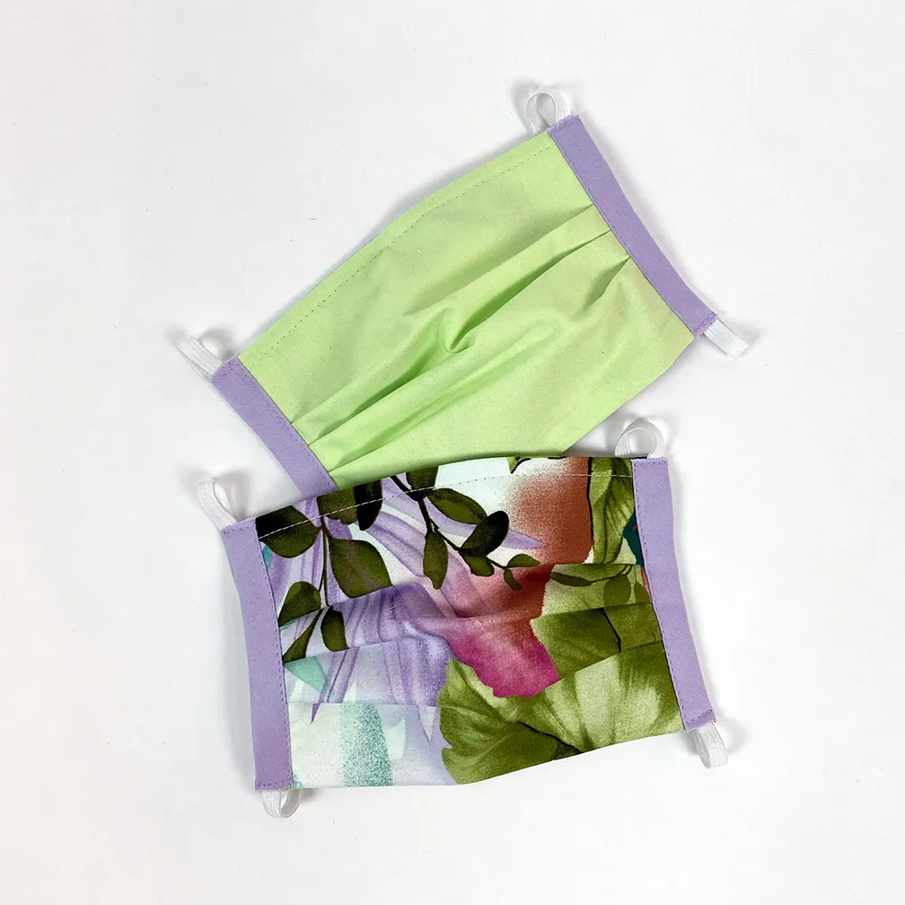 'Paradiso Bright' Reversible Face Mask