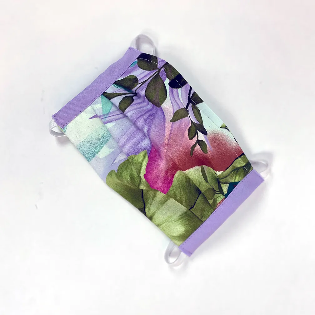 'Paradiso Bright' Reversible Face Mask
