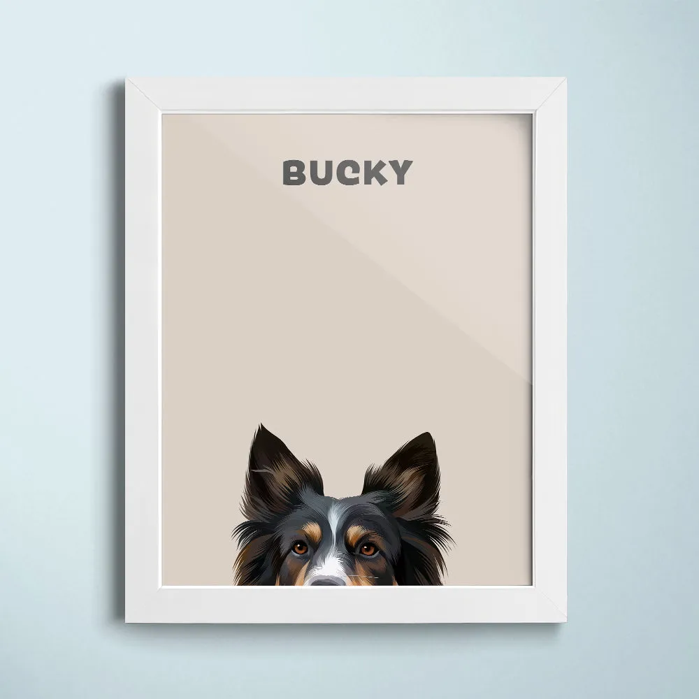 Peekaboo Modern Pet Portrait
