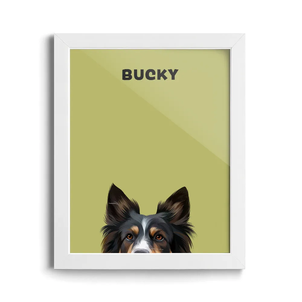 Peekaboo Modern Pet Portrait