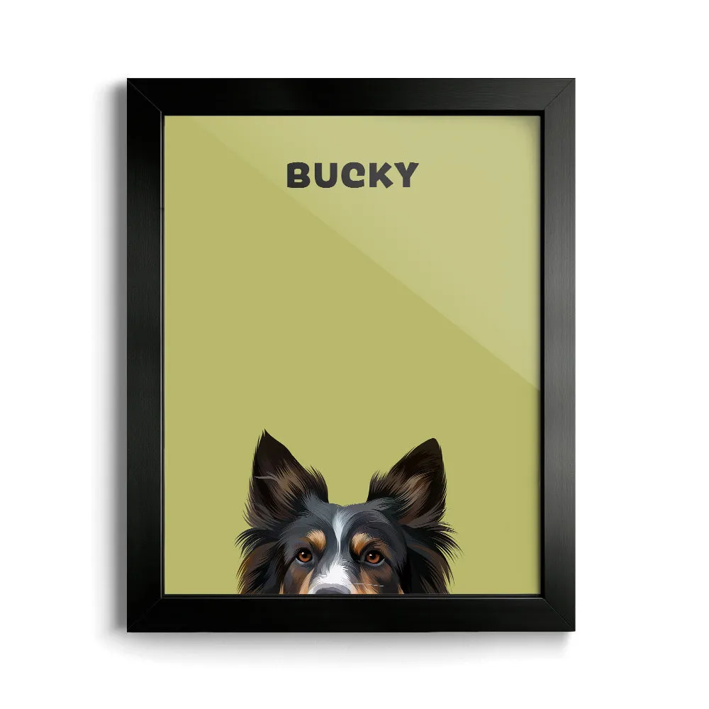 Peekaboo Modern Pet Portrait