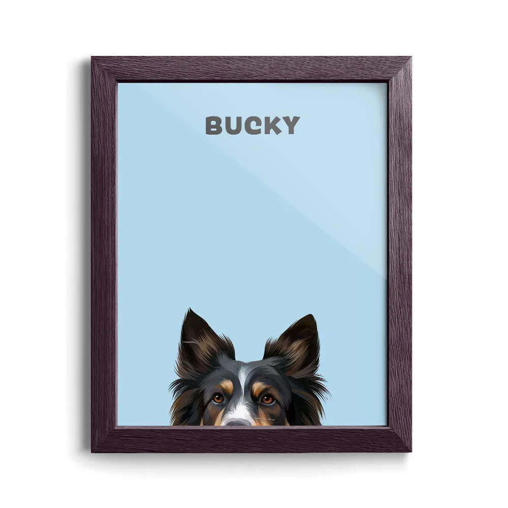Peekaboo Modern Pet Portrait