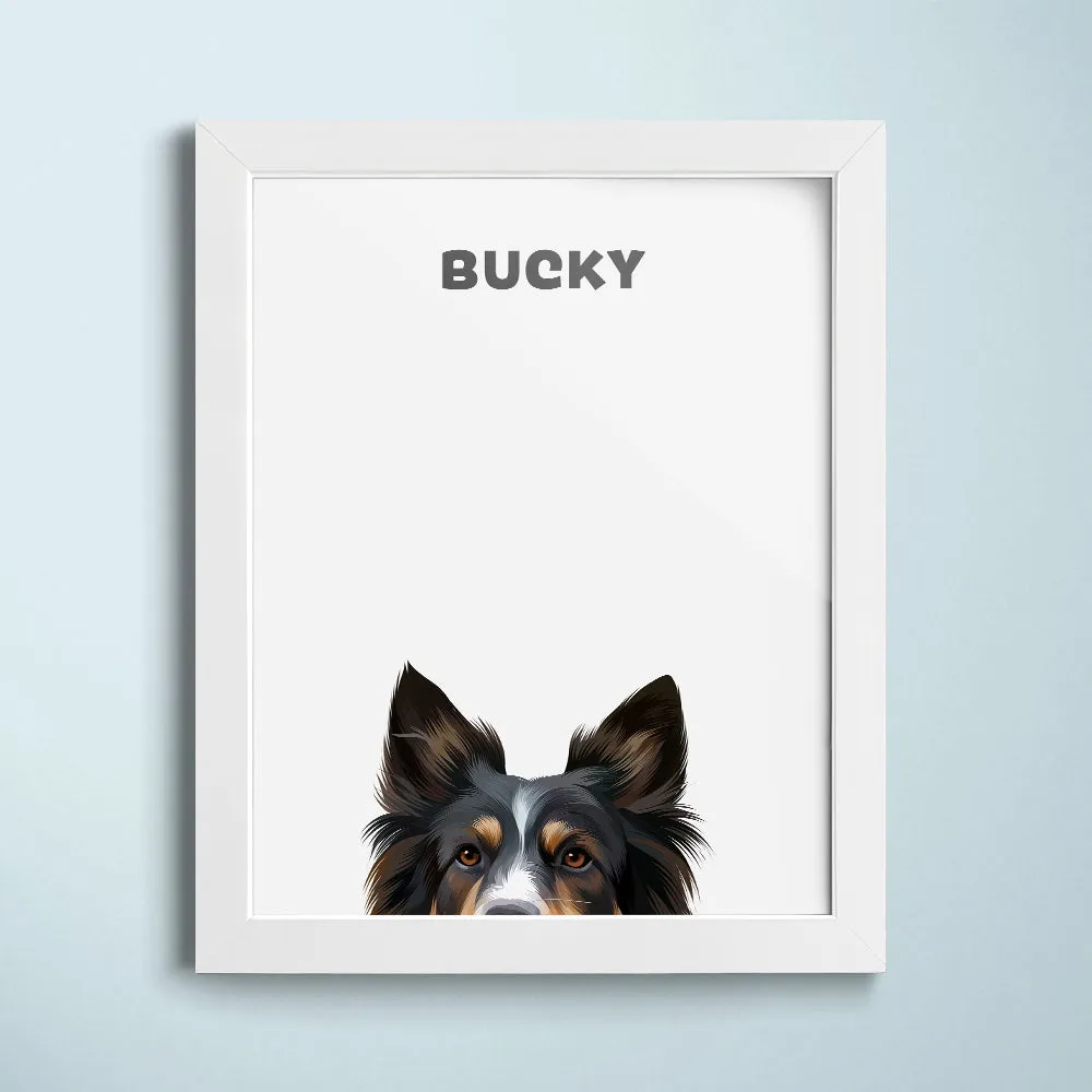 Peekaboo Modern Pet Portrait