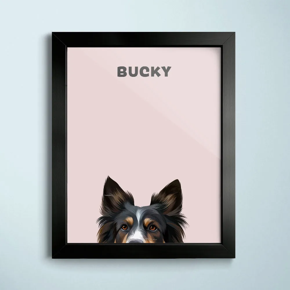 Peekaboo Modern Pet Portrait