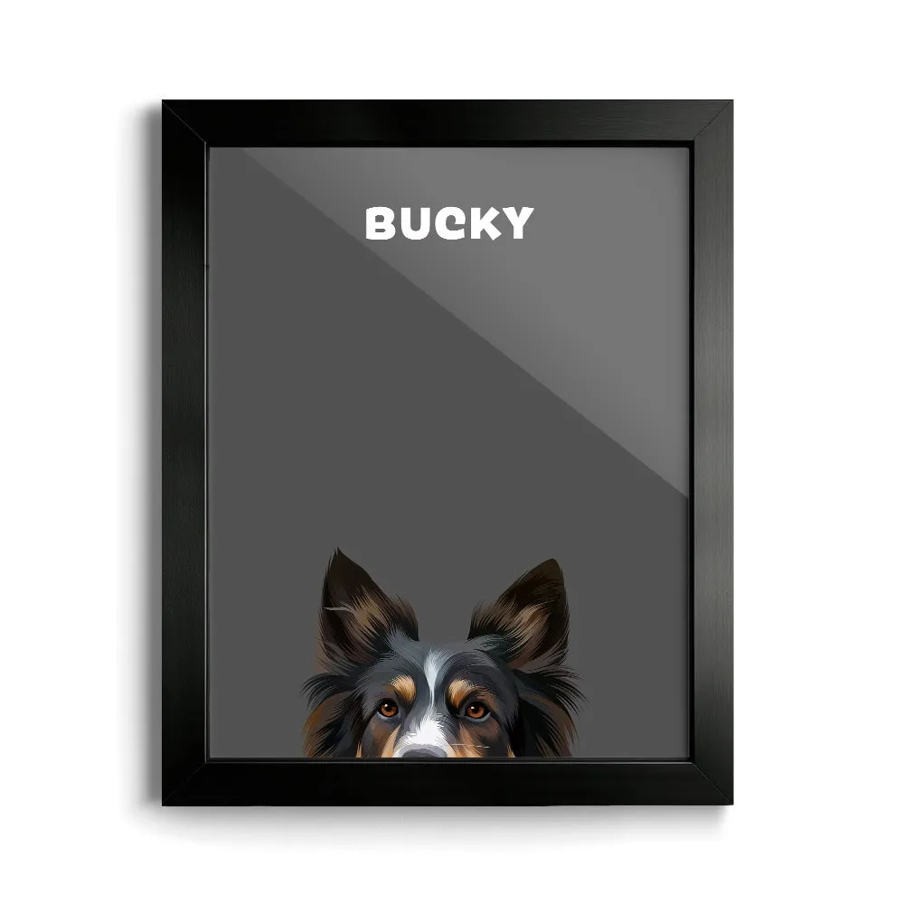 Peekaboo Modern Pet Portrait