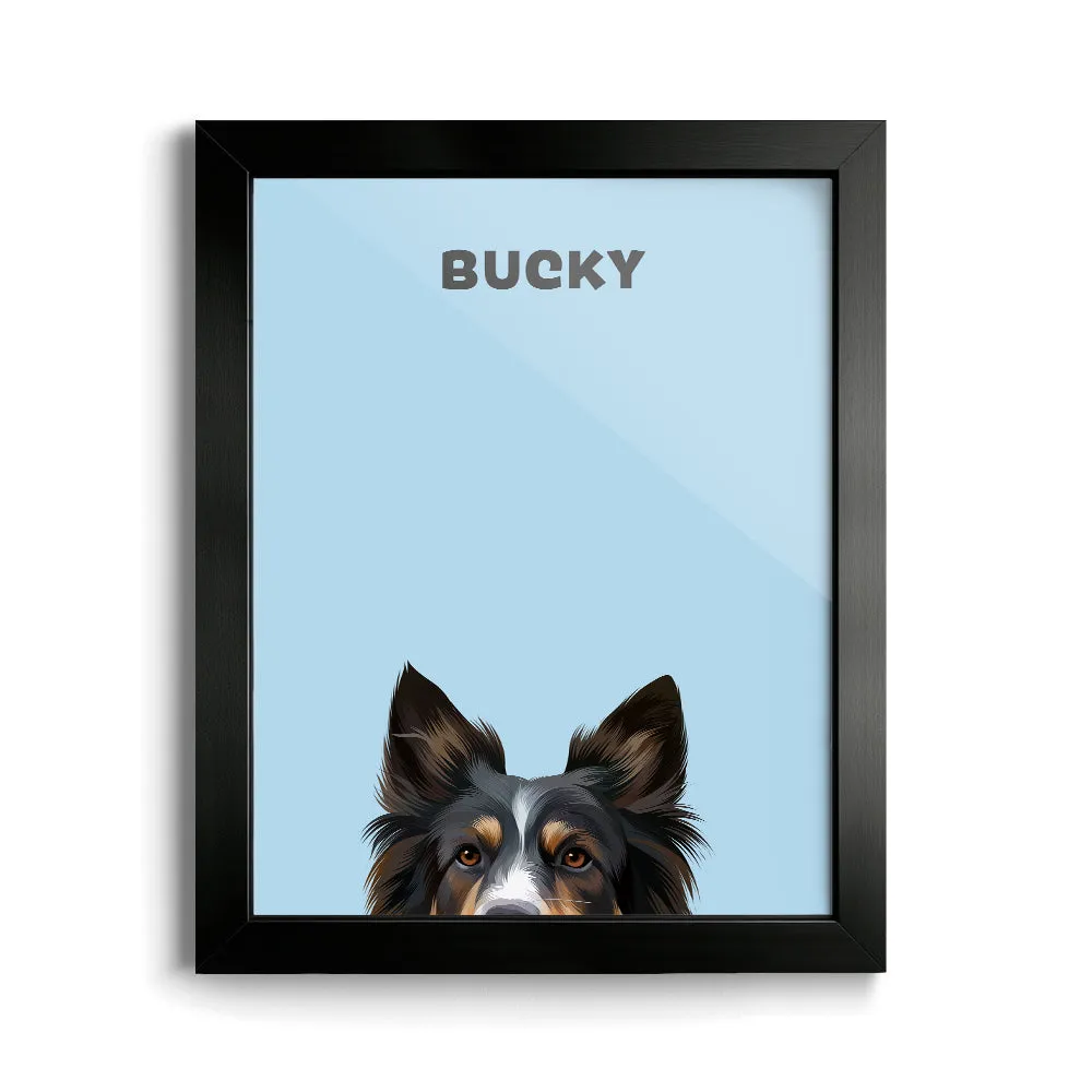 Peekaboo Modern Pet Portrait