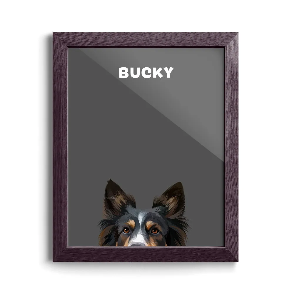 Peekaboo Modern Pet Portrait