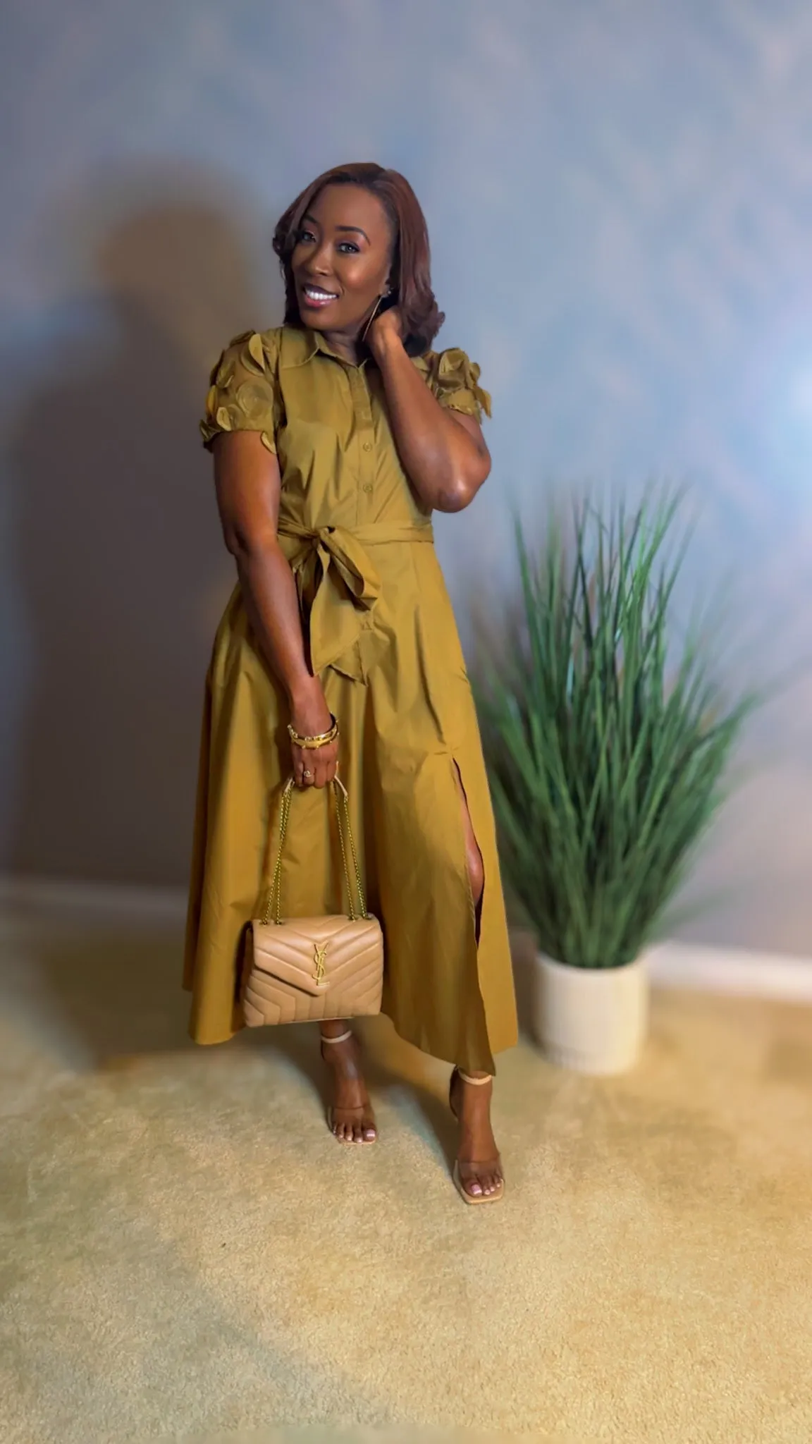 "Whisper & Wink" Lace Midi Dress