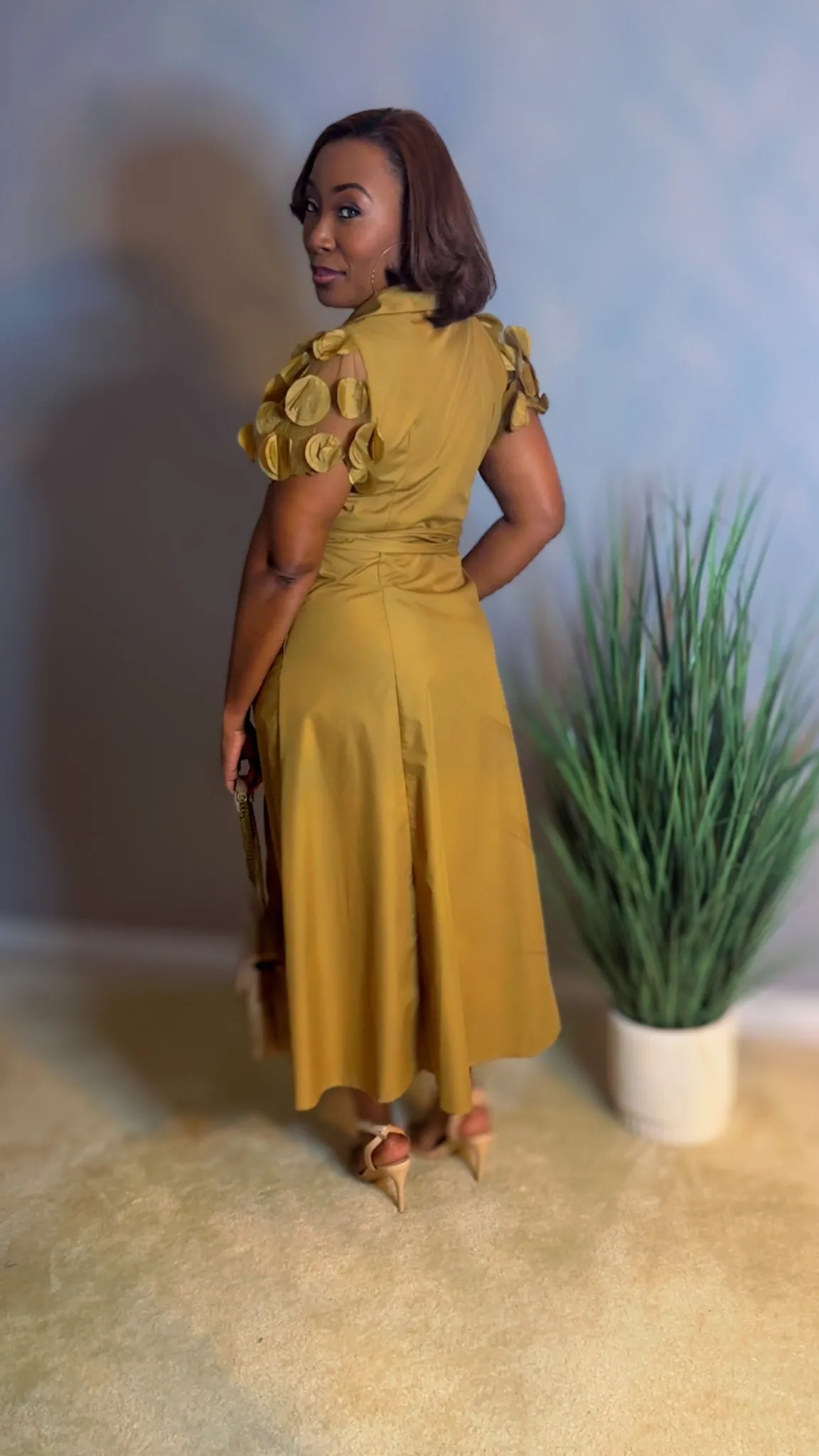 "Whisper & Wink" Lace Midi Dress