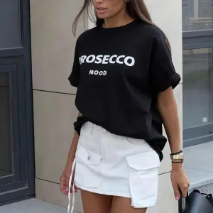 Relaxed Fit Graphic Tee - Prosecco Mood