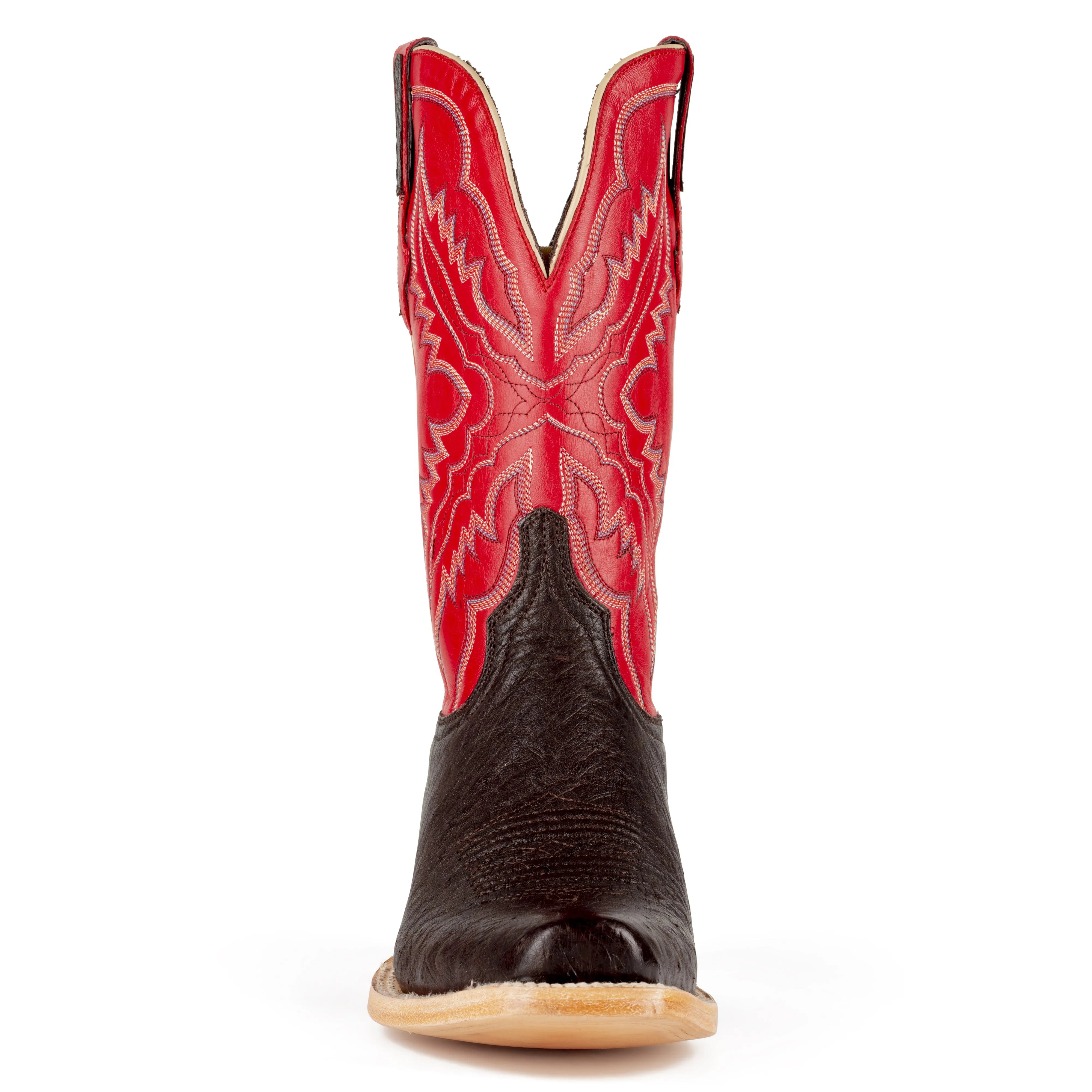 Resistol Boots - Smooth Quill Ostrich - Cutter Toe - Nicotine