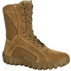 Rocky Men's S2V Tactical 8" Soft Toe Water Resist Military Boot- Brown- RKC180
