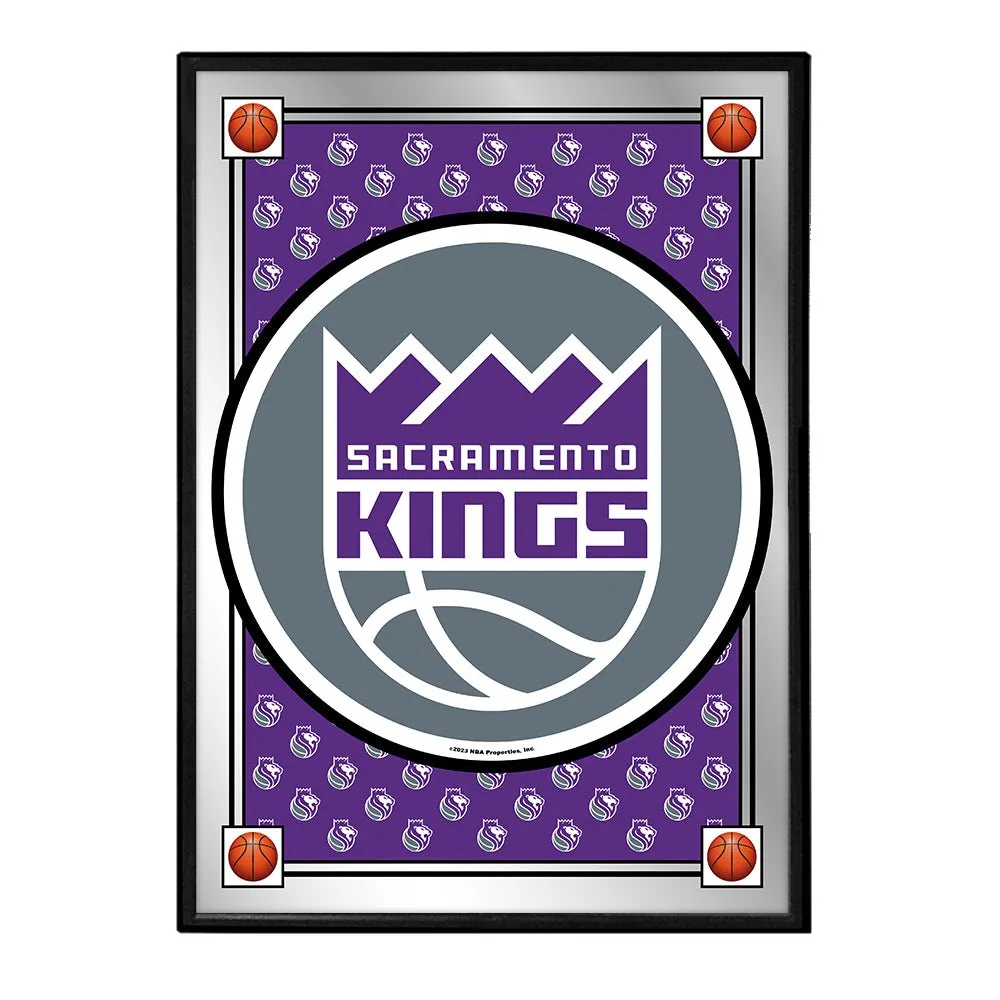 Sacramento Kings: Team Spirit - Framed Mirrored Wall Sign