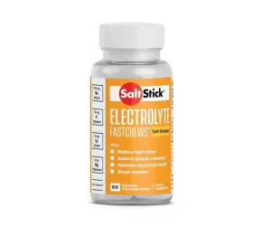 SaltStick Fastchews Orange, Elektrolyt-Kautabletten, 60 Stück, 96 g