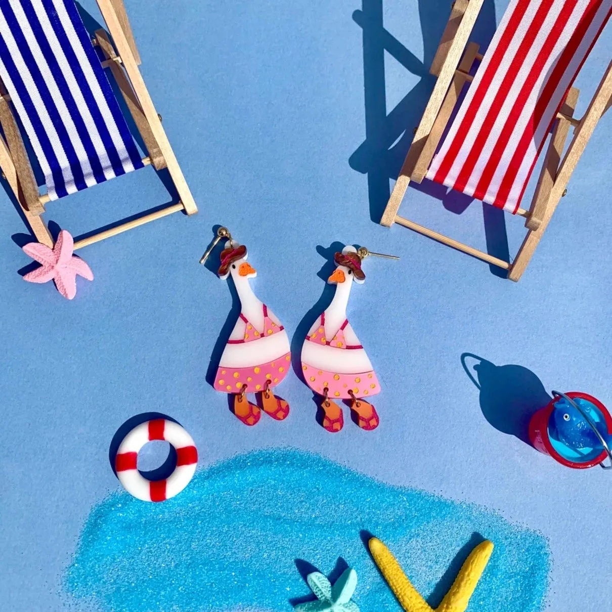 Sandy Goose Earrings