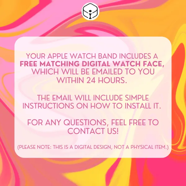 Sandy Toes Print | Silicone Watch Band for Apple Watch ®   Watch Face Incl.