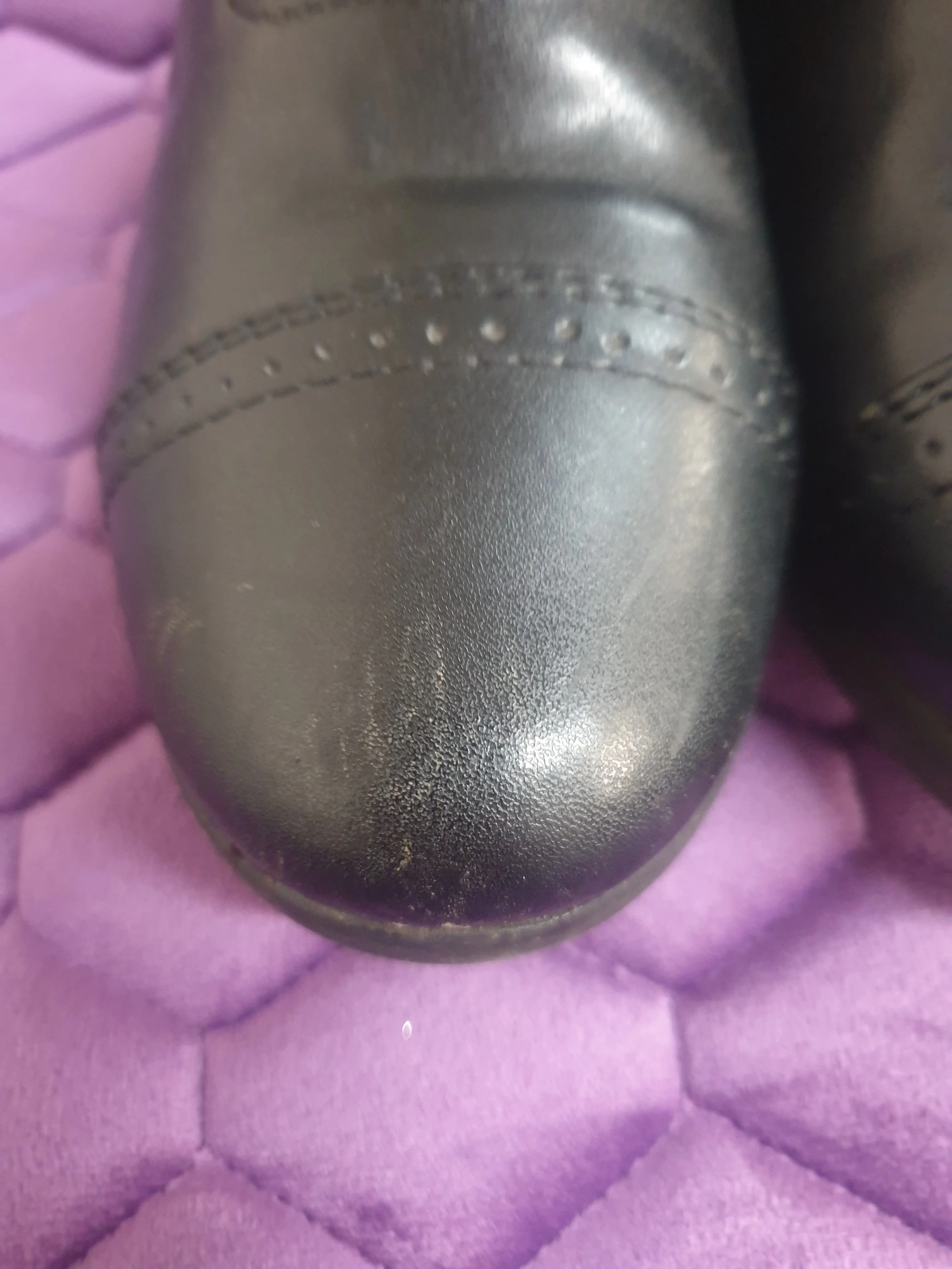 Saxon kids jodhpur boots black leather size 2
