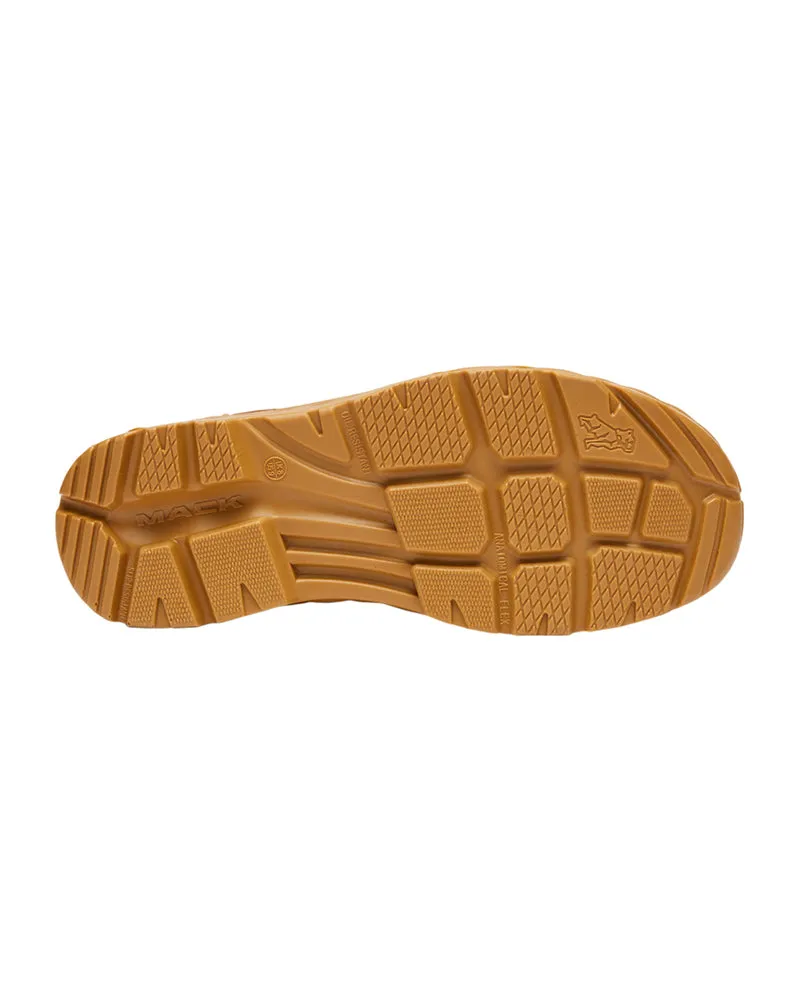 Shift Lace Up Safety Boot with Zip - Honey