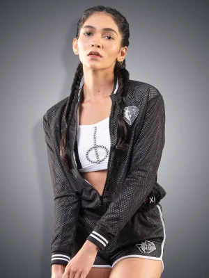 Signature Mesh Crop Jacket