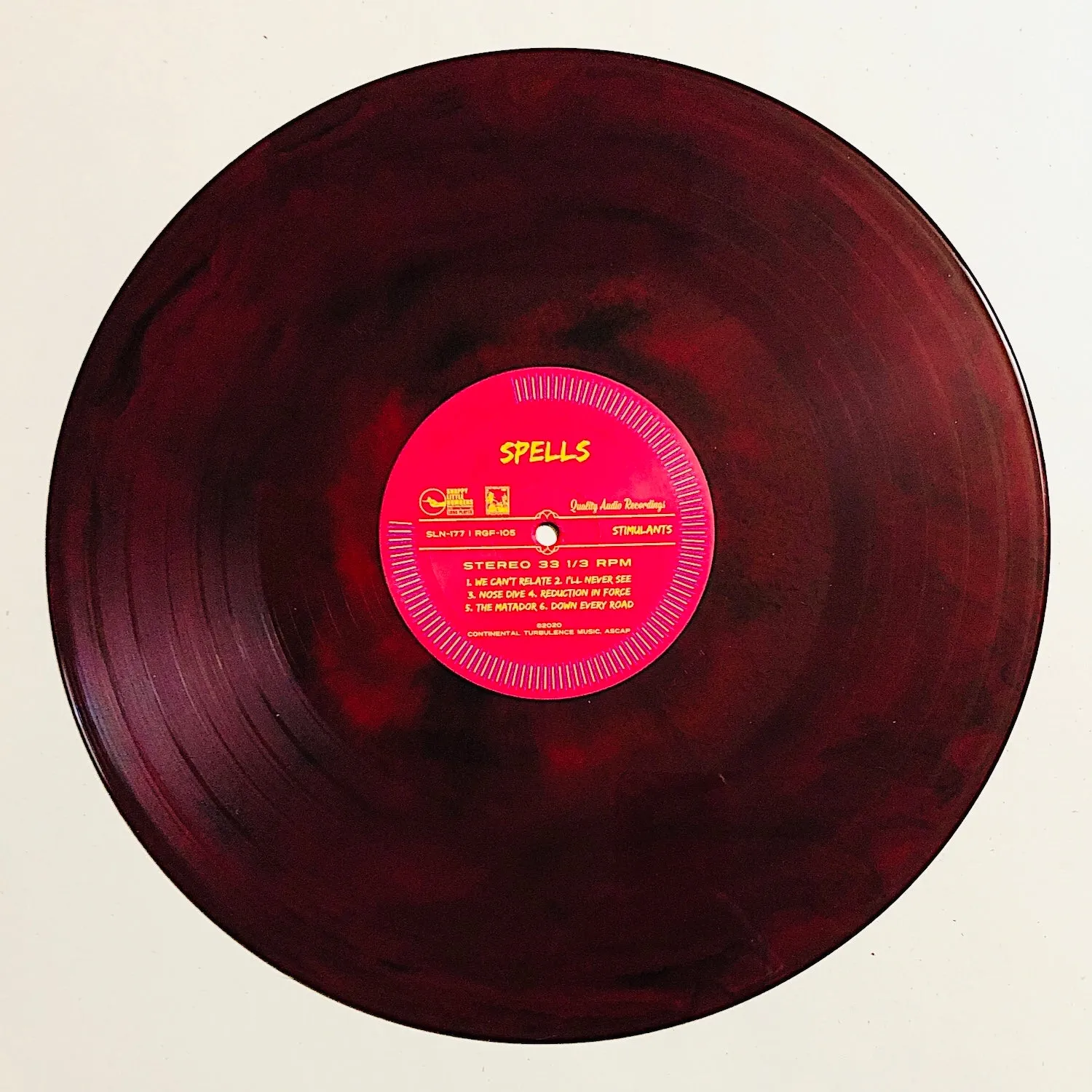 Spells – Stimulants & Sedatives (maroon vinyl) – New LP