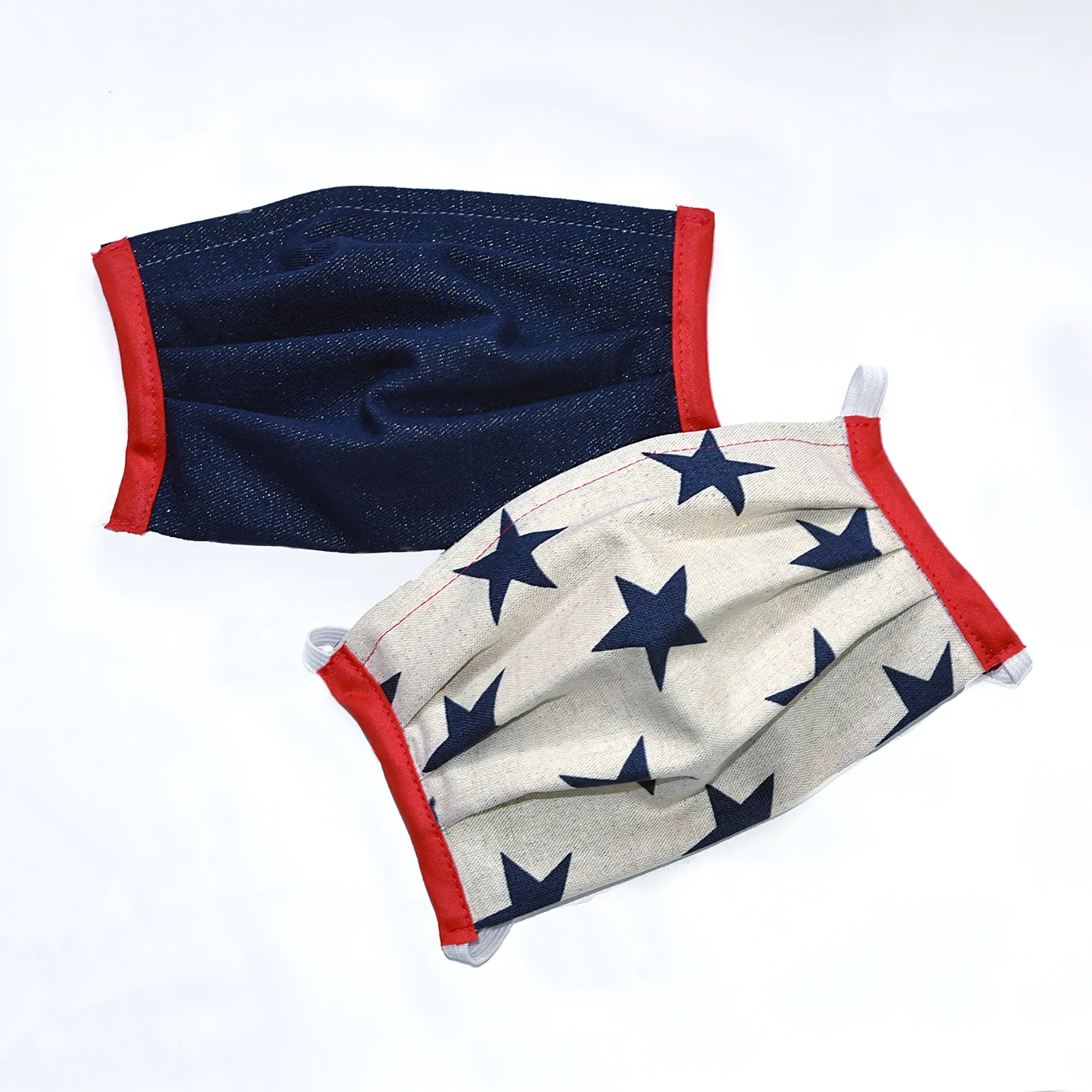 'Stars & Stripes' Reversible Denim Face Mask