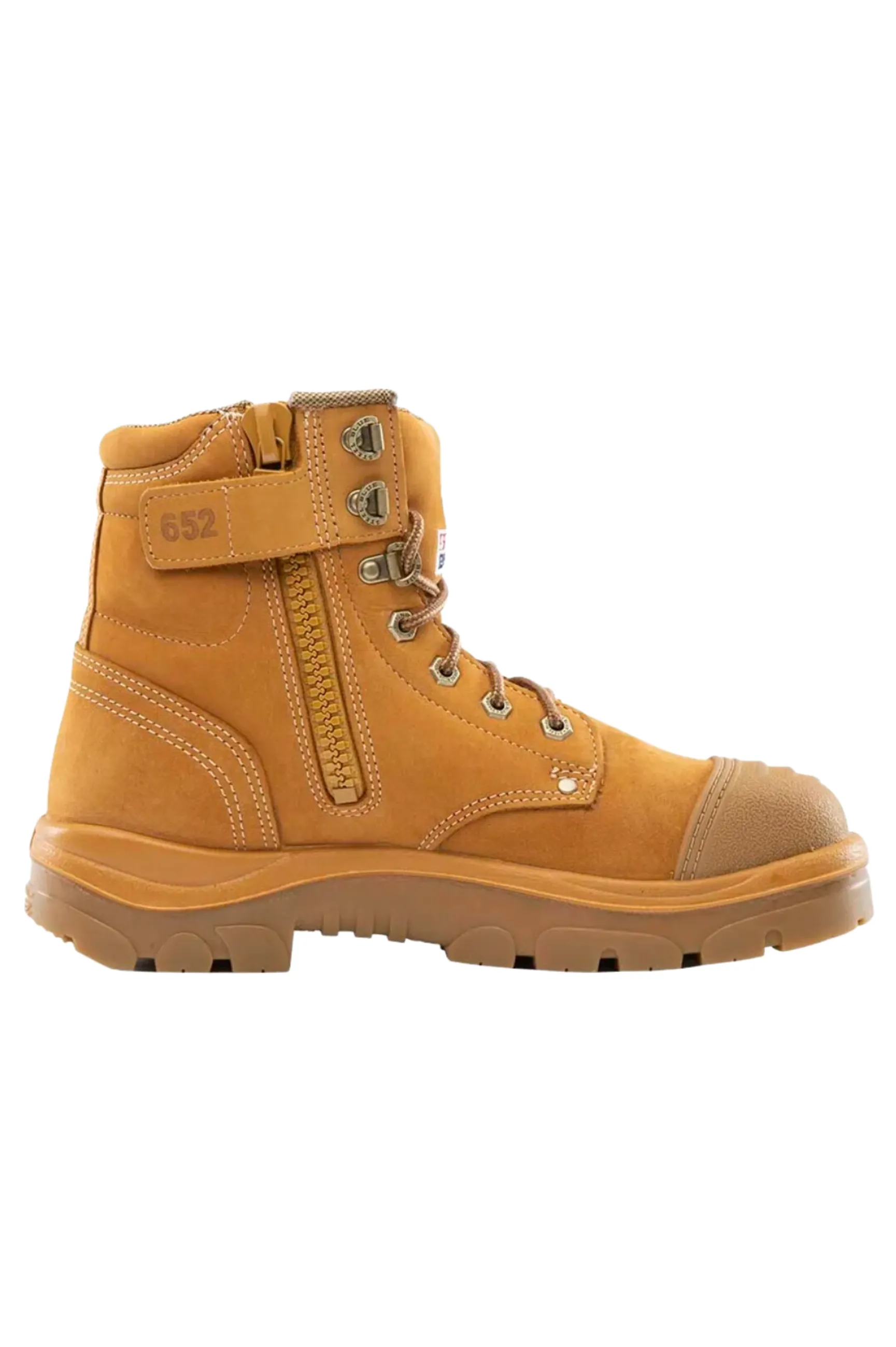 Steel Blue Argyle Zip Scuff Cap Boot