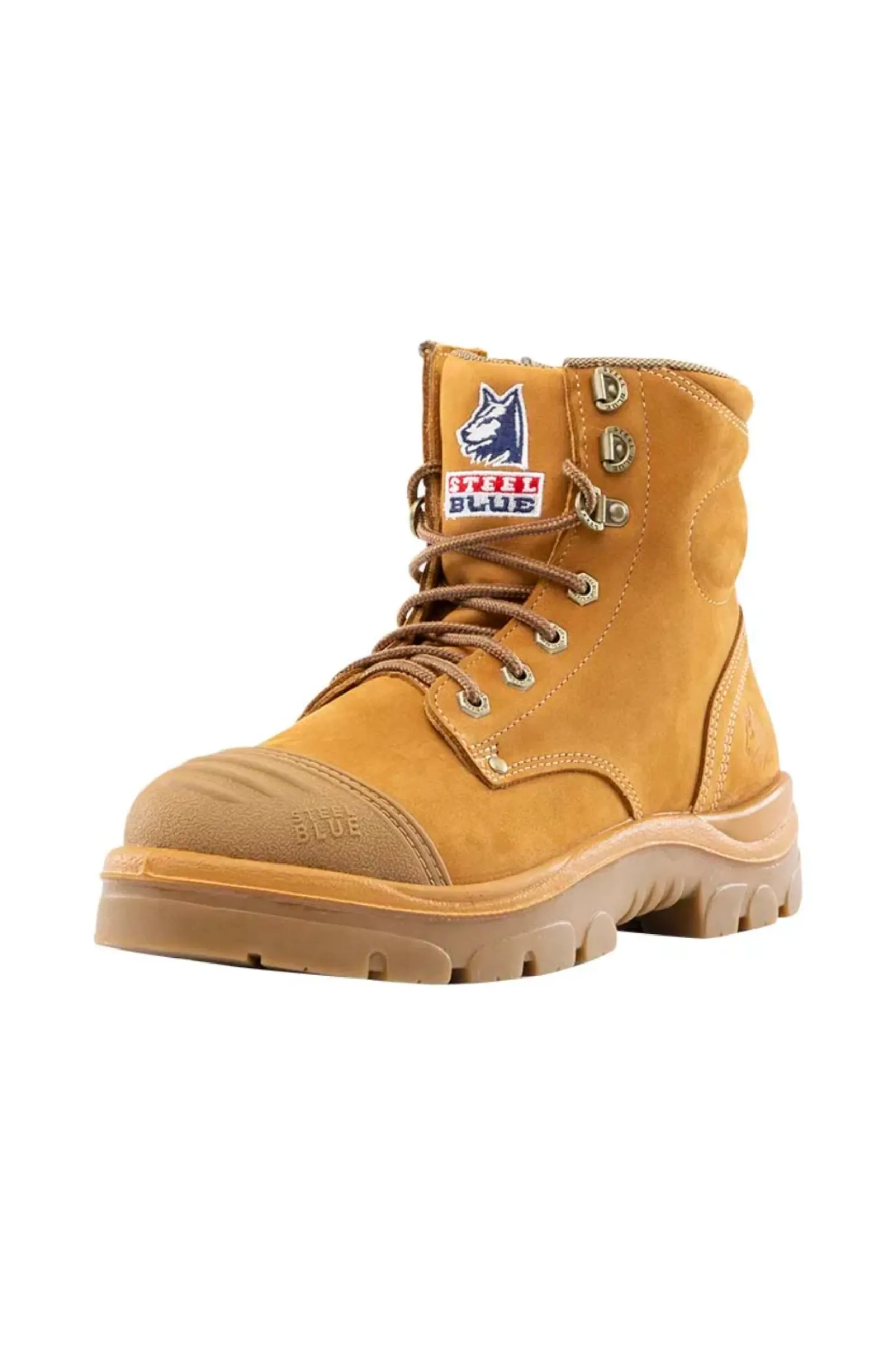 Steel Blue Argyle Zip Scuff Cap Boot
