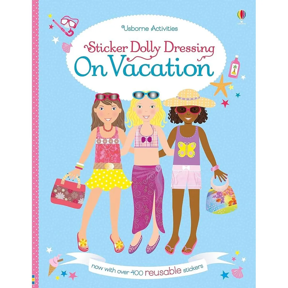 Sticker Dolly Dressing On Vacation
